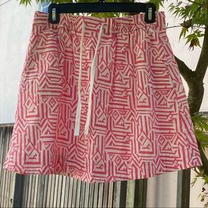 2/$15 bundle Pink & white J Crew drawstring skirt